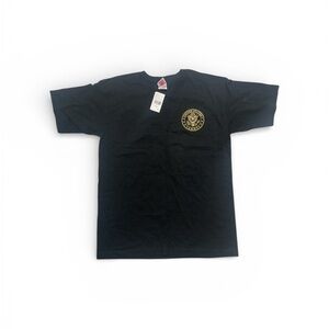 Delta Black Men's T-Shirt with Gold Emblem
